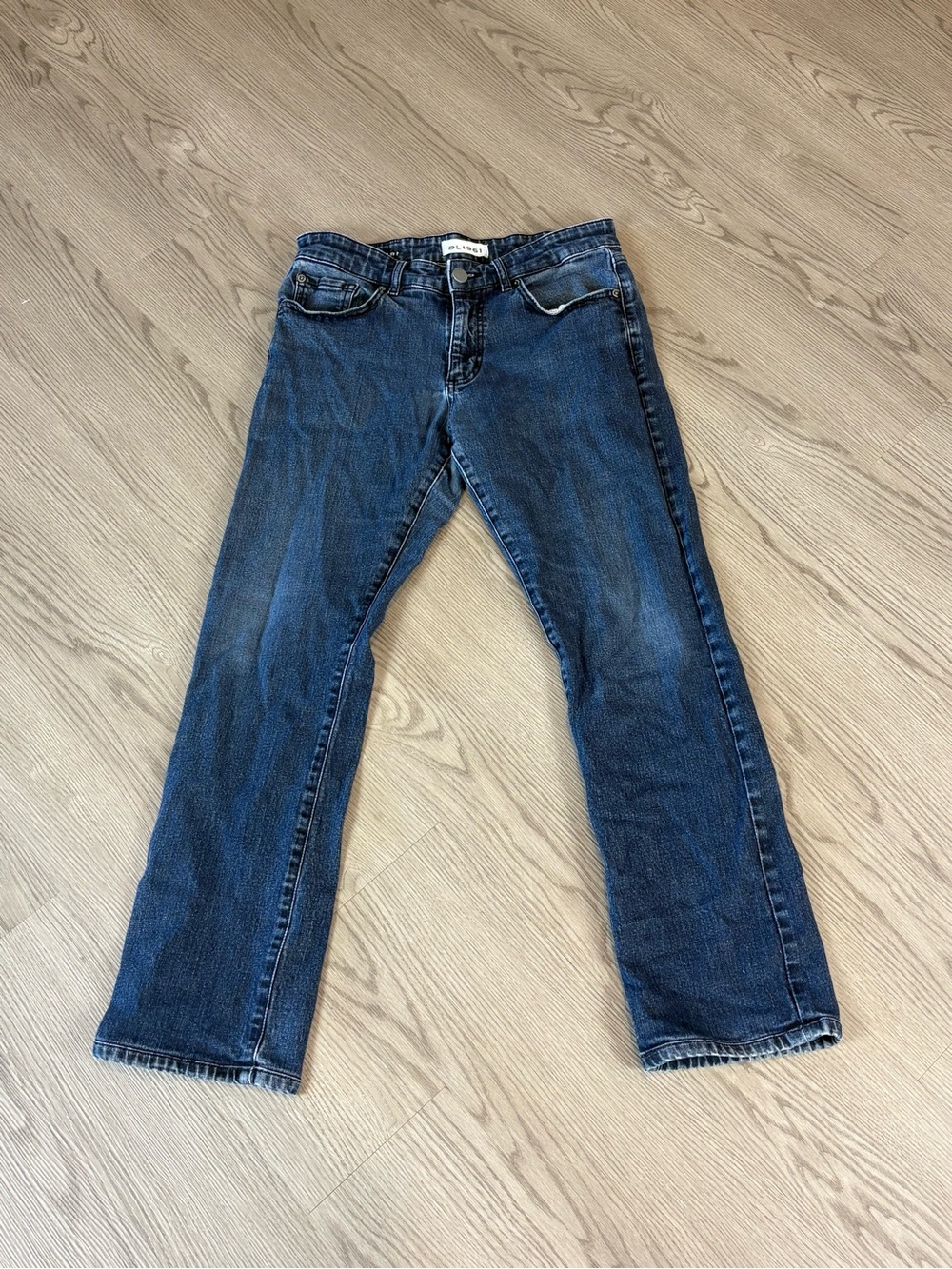 DL1961 Men's Jean Bootcut Jeans in Dark Blue Denim